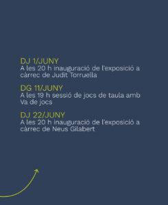 La Lola Mataró - Bar de copes, vermuteria i espai cultural - Agenda juny ig 2